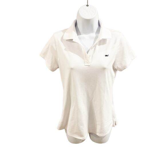 Vineyard Vines Classic White Short Sleeve Performance Polo Size XS - Picture 6 of 6